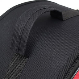 Сумка - переноска для животных, полукруглая с карманоми ПВХ, 37 х 18 х 25 см, красная - Пижон фото 7