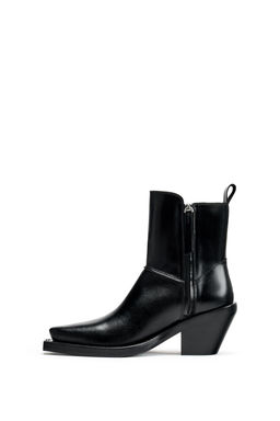 LIMITED EDITION LEATHER COWBOY ANKLE BOOTS - Zara фото 11