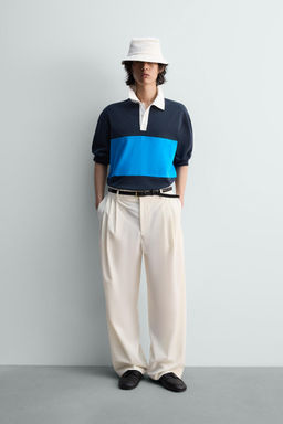 REGULAR FIT COLOUR BLOCK POLO SHIRT - Zara фото 11