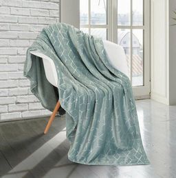 Покрывало-плед Зимнее небо фланель 200*220 см.