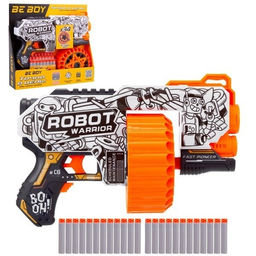 Бластер "BeBoy" с мягкими пулями (IT109778) в комплекте 24 патрона, в коробке 33*7,5*31см