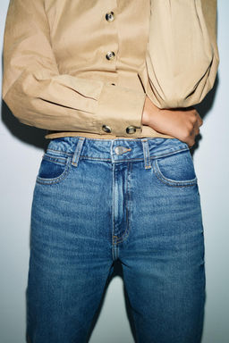 Z.01 MOM FIT HIGH-WAIST JEANS - Zara фото 15