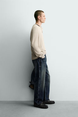 JERSEY ESTRUCTURA CUELLO PANADERA / Crudo - Zara фото 4