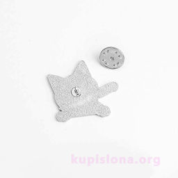 Брошь-значок Опасный кот - Купи слона фото 2