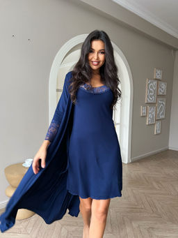 Комплект Совершенство_7030/темно-синий - Ihomelux фото 2