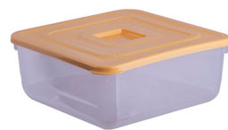 Контейнер 0,85л д/СВЧ квадратный PRACTIC (кирпичный, песочный)