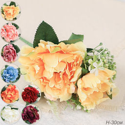 Цветок искусственный 30 см / W394117 /уп 160/640/ (Бордовый)