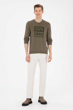 Erkek Regular Fit Ta_ Kanvas Pantolon