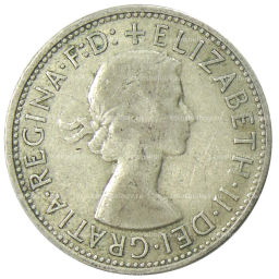 1 флорин (2 шиллинга) 1954 года Австралия  Королевский визит Елизаветы II