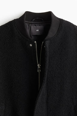 Cazadora bomber en mezcla de lana Regular Fit - H&m фото 7