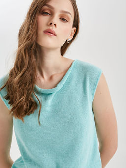 Блузка вязаная без рукавов - Stilla фото 5