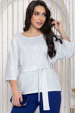 Блуза Праздник души (белая) Б12133 - Lt collection фото 12