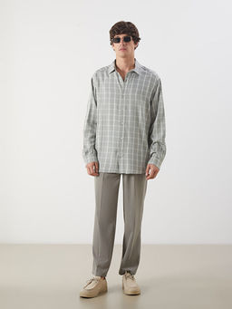 Rahat Kal?p Uzun Kollu Ekose Erkek G?mlek