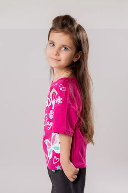 CRB wear/CWKG 63730-25-389 Футболка для девочки,ягодный/Ex.Cherubino  фото 5
