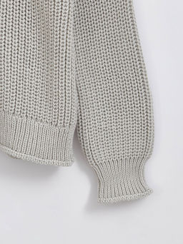 CONTE Фактурный джемпер из объемной пряжи с хлопком LDK 151 ash grey - Conte elegant фото 9