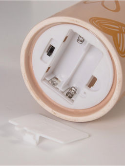 Светильник Цилиндр большие сердца LED 2хАА 8.5?8.5?17 см