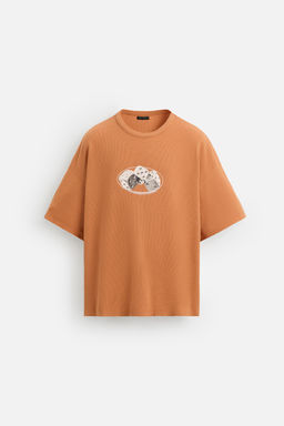 WASHED PRINT KNIT T-SHIRT - Zara фото 7
