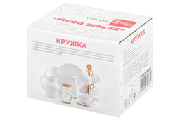 Кружка 400 мл 12,5*9,5*8,5 см Белые розы бочонок - Elan gallery фото 8