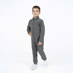 Комбинезон детский флисовый серый