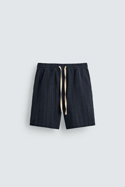 GEOMETRIC JACQUARD BERMUDA SHORTS - Zara фото 7