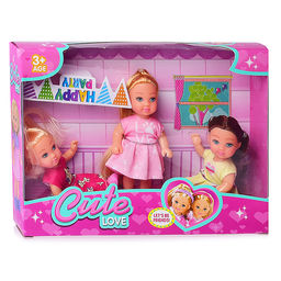 Набор кукол "Подружки" с аксессуарами, в коробке