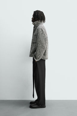 TEXTURED OVERSHIRT WITH POCKETS - Zara фото 4