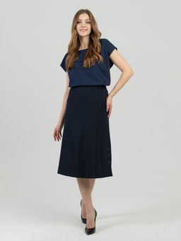 юбка на подкладке, расклешенная от пояса к низу - Трика фото 2