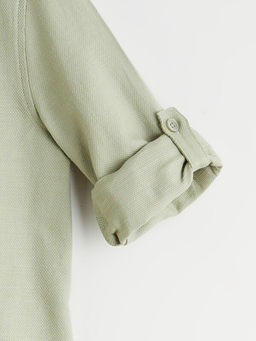 Basic Uzun Kollu Erkek ?ocuk G?mlek