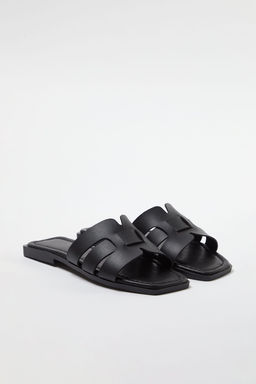 Trendyol Shoes Ekru Tek Bant Gunluk Kad?n Terlik TAKSS24TE00010 - Trendyolmilla фото 11