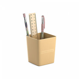 Цена за 1 шт. Набор настольный пластиковый ErichKrause® Base, Powder, бежевый