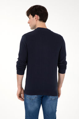 Мужской темно-синий базовый трикотажный кардиган Неожиданная скидка в корзине - U.s. polo assn фото 12