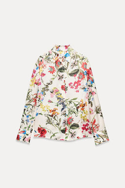ZW COLLECTION PRINTED SHIRT WITH BUTTONS - Zara фото 9