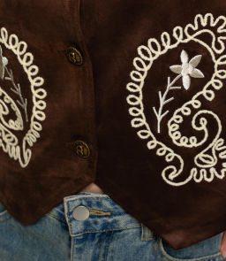 Жилет #КТ9836, шоколадный