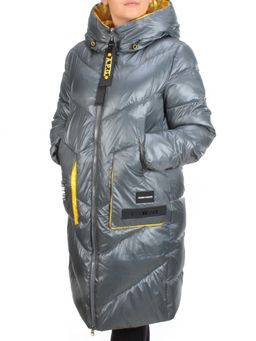 YM 2119 GRAY/BLUE Куртка зимняя женская MAYYIYA (200 гр. холлофайбера) - Fashion фото 3