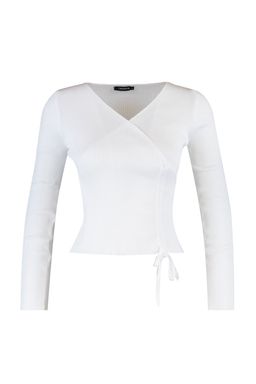 Ekru Kruvaze Buzgu Detayl? Triko Kazak TWOAW23KZ00828 - Trendyolmilla фото 7