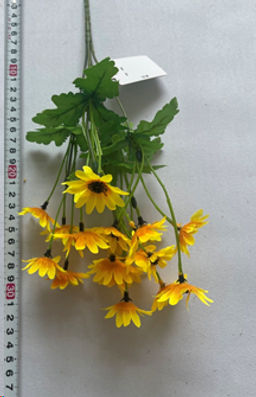 Цветок искусственный Букет подсолнуха / W01315-19 /уп 2/600/