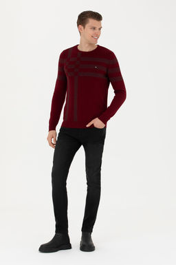 Мужской бордово-красный свитер - U.s. polo assn фото 18