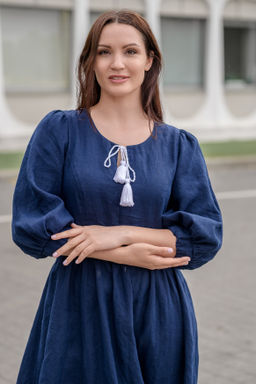 Платье 100% лен