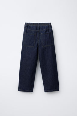 CONTRAST RELAXED BAGGY JEANS - Zara фото 2