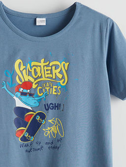 Bisiklet Yaka Erkek ?ocuk Pijama ?st