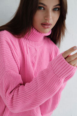 10209 Свитер короткий розовый - Martichelli фото 5