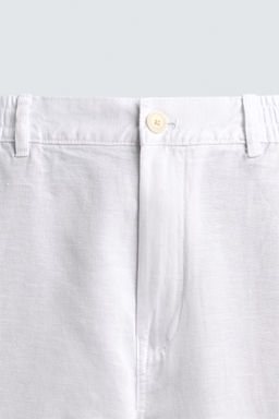 PANTAL?N FLUIDO STRAIGHT FIT / Blanco - Zara фото 9