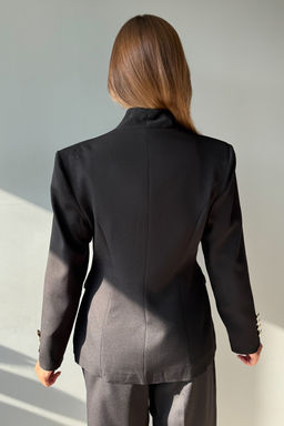 Siyah Gold Dugme Detayl? Blazer Ceket TWOAW26BC00045