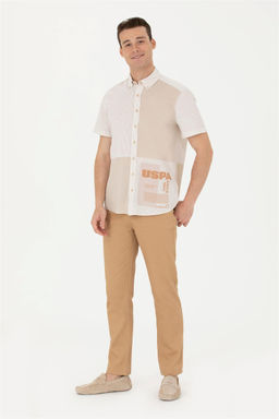 U. S. Polo Assn Мужская рубашка с коротким рукавом Stone - U.s. polo assn фото 5