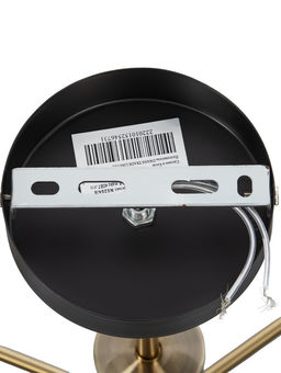 Люстра N5254/6, 6×40 Вт, E27, цвет чёрный, медный