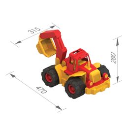 Трактор "Богатырь" с ковшом, 28*31,5*47см (098, "Нордпласт")