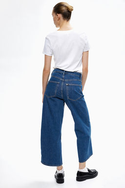 Wide High Cropped Jeans - H&m фото 4