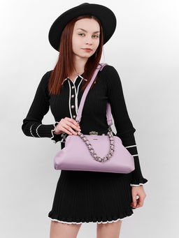 LACCOMA сумка Паола-Л815-фиалковый эко кожа хлопок фото 7