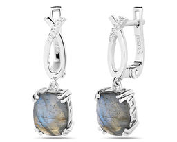 Серьги, лабрадорит, Пронто