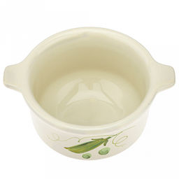 Бульонница керамическая "Буль-буль" 0,5л, д13см, h11,5см, "Горошек", с крышкой (Россия)